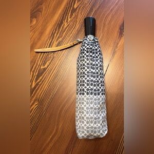 Coach Umbrella with Grey and Black Ombre Pattern and Monogram C Logo